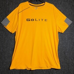 Golite Shirt Mens 2XL Short Sleeve Crew Neck Outdoors Lightweight Casual Yellow